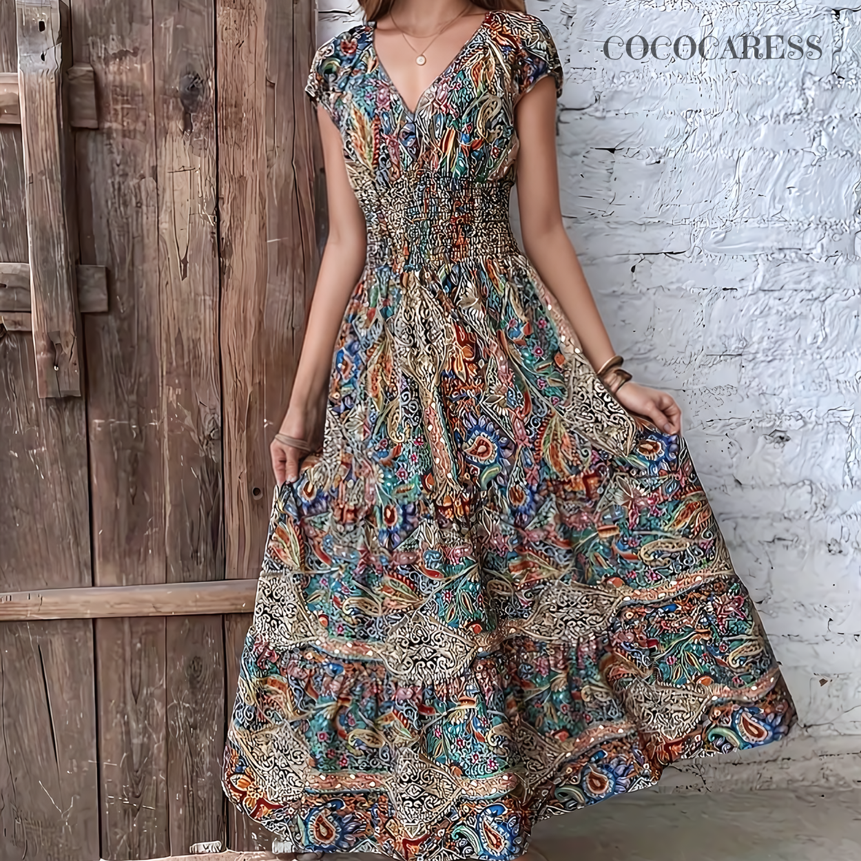 WHIMSICAL PAISLEY SUNDRESS